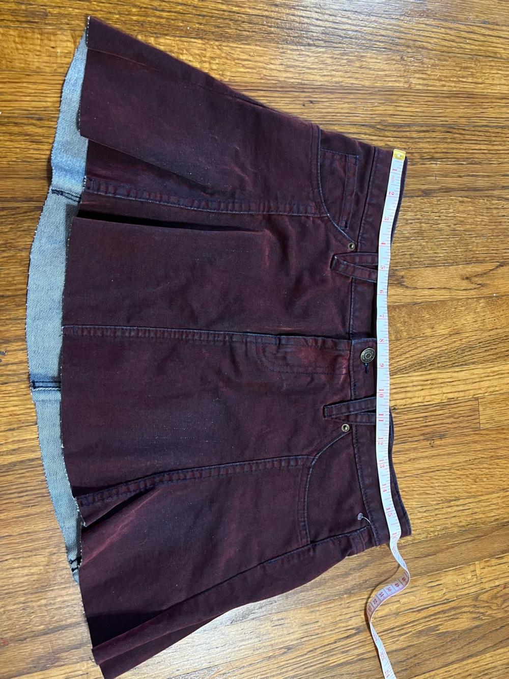 wild fable burgundy skirt